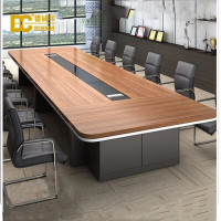 德诚和中型型简约板式会议桌DCH- HYZ010款3.2米长3200*1470*750mmH张