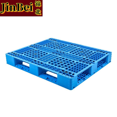 锦北塑料卡板田字托盘仓储货架垫板防潮托盘新料加厚1200*1200*150mm(加7钢)