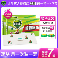 绿叶蟑螂粘板(10枚/盒)强力粘贴蟑螂小屋家用室内速杀捕捉器蟑螂物理灭杀