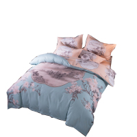 美帮汇新中式加厚磨毛四件套床单被套isn床上用品款三件套田园风