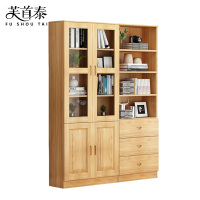 芙首泰木质书柜两门三抽120*32*195cm个