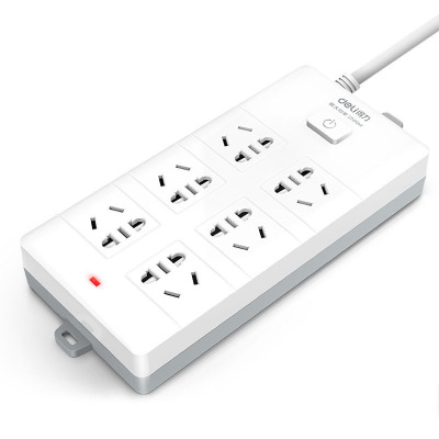 得力(deli) 18168-03 18168-03 插座插排插线板接线板排插 拖线板 新国标得力6组合孔 3米