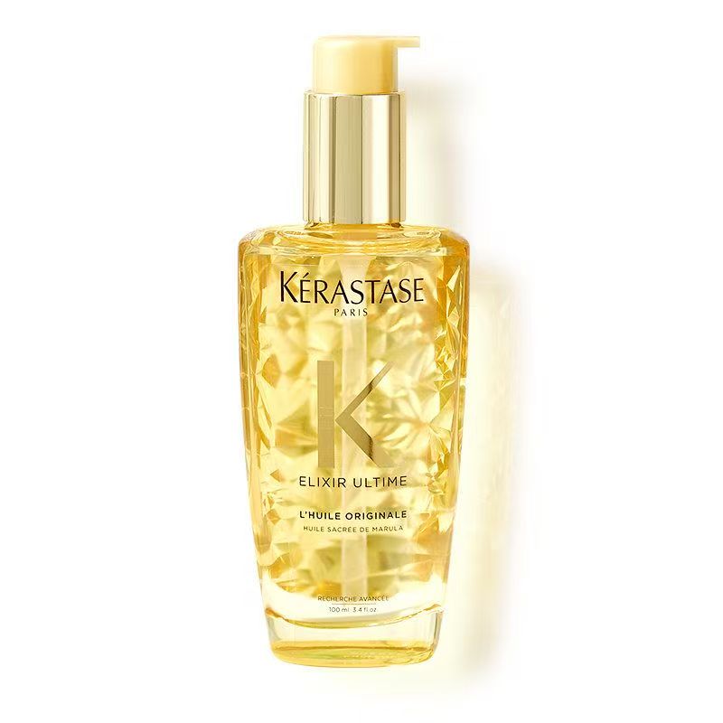 卡诗(KERASTASE)双重菁纯修护液免洗护发精油女秀发高光瓶 进口润泽毛躁山茶花香氛 梦幻亮泽修护油 100ml 1