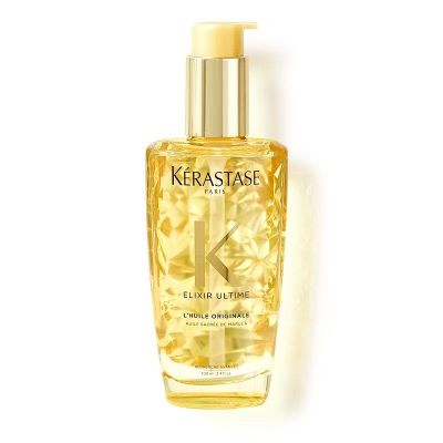 卡诗(KERASTASE)双重菁纯修护液免洗护发精油女秀发高光瓶 进口润泽毛躁山茶花香氛 梦幻亮泽修护油 100ml 1