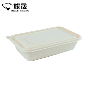 熊晟 可降解外卖饭盒 750ml 300个/箱