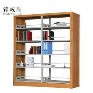 铭威盾钢制书架置物架图书馆单双面书店阅览室学校档案架资料架落地铁架