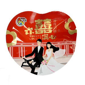 喔喔情牵一生欢喜满心奶糖散装婚庆结婚喜糖囍字手抓包2颗装约12g