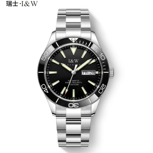 瑞士爱沃驰I&W CARNIVAL水鬼手表全自动机械表 男表鲨鱼系列100米潜水表运动夜光男士表潮流新品533G