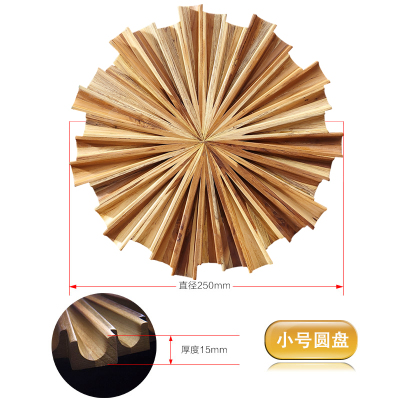 新中式背景墙装饰品挂件客厅墙饰玄关墙面壁挂东南亚立体墙上壁饰三维工匠3个/组（1大、1中、1小）