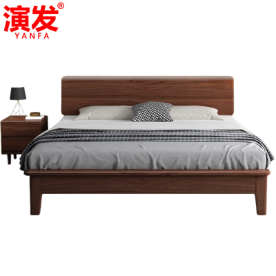 演发 床+柜+10cm床垫 1.8米 套