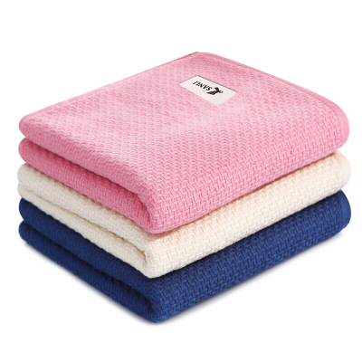 三利精梳棉纱布网织方巾3条装AB版潮款混色组合单条均独立包装网织方巾3条装默认颜色