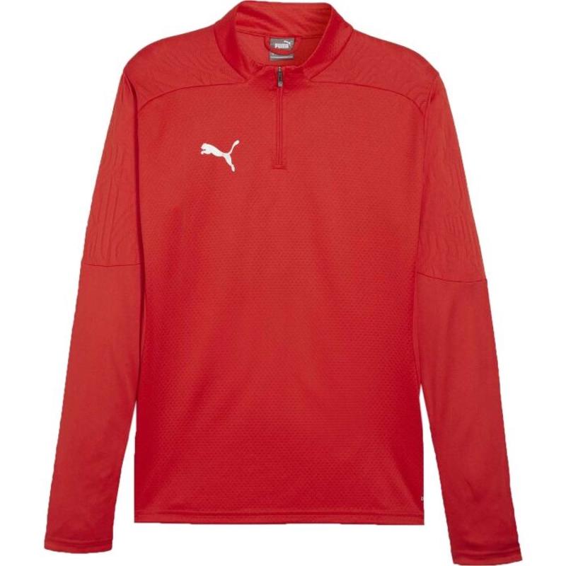 彪马(Puma)男士运动速干透气半拉链训练上衣足球服户外跑步健身衣