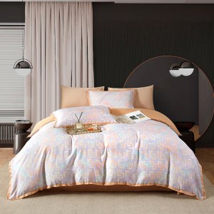 天琴流金岁月-莱赛尔四件套 床单245*250cm+被罩200*230cm+枕套48*74cm*2