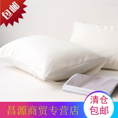 纯棉防水枕套五级酒店专用防螨抗菌枕头枕芯保护套48*74cm单只防水抗菌枕头套单只-48cmX74cm