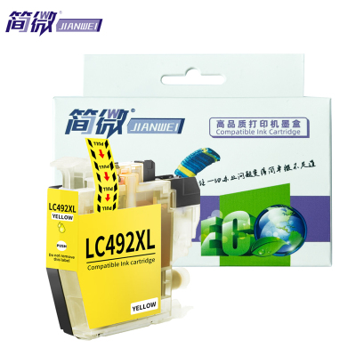 简微墨盒LC492XL黄支