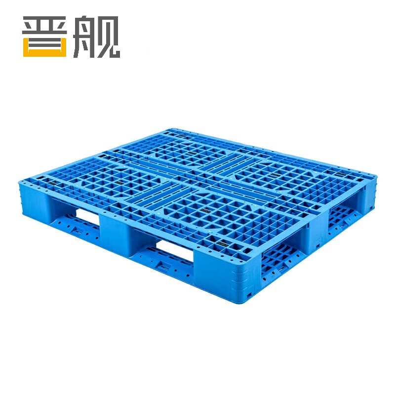 晋舰塑料卡板田字托盘仓储货架垫板防潮托盘新料加厚1200*1200*150mm(加4钢)