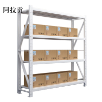 阿拉贡仓库仓储货架四层金属五金货架家用中型重型置物架展示架子200KG