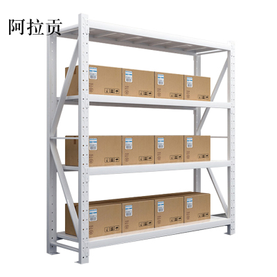 阿拉贡仓库仓储货架四层金属五金货架家用中型重型置物架展示架子200KG