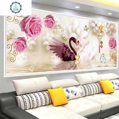 封后(FENGHOU)2020新款5D钻石画满钻客厅卧室结婚情侣点贴钻小幅简约砖满钻全贴-200*75厘米（炫十字绣