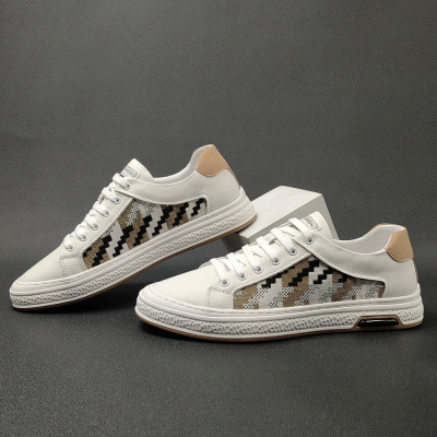 真皮板鞋男款潮流百搭欧洲站男鞋男士小白鞋轻奢一脚蹬懒人鞋子男