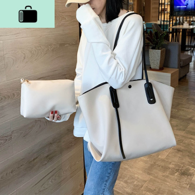 包包2020新款潮韩版手提单肩包大容量女包时尚百搭ins超火托特包NEW LAKE女士单肩包