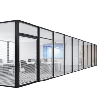 凡礼格玻璃隔断双玻百叶款平方米