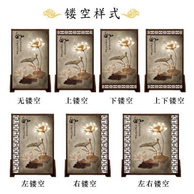 中式实木屏风隔断客厅装饰卧室遮挡家用胡桃镂空 座屏 定制100*180(上或下一面镂空) 整装