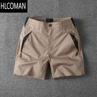 HLCOMAN夏季轻薄透气工装短裤男士潮流纯色百搭直筒运动休闲四分裤中裤子