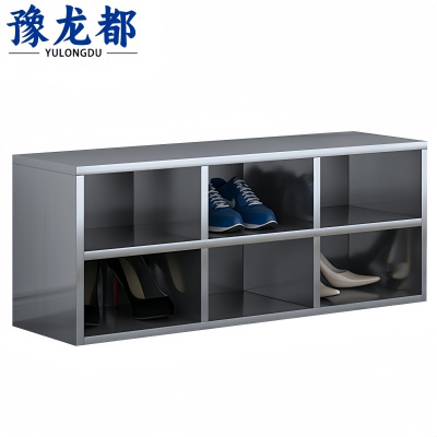豫龙都不锈钢鞋柜6格台