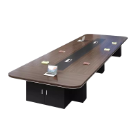 迅迈 3m*1.2m会议桌 长条桌 简约现代板式桌 木质条形洽谈桌培训谈判桌