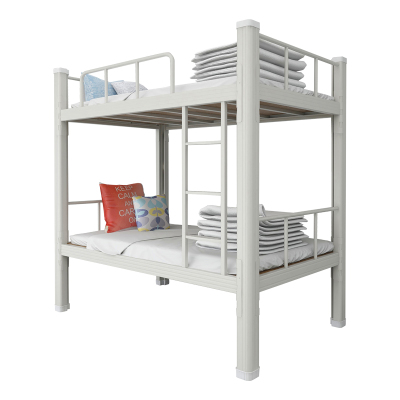 中豫鑫泽 ZYXZ4032612钢制型材床双层床上下铺学生公寓床双人床1200宽白