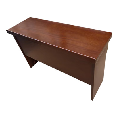 铭威盾会议桌双人条桌培训移动小型长方形桌现代简约会议室条形桌1.8米黑胡桃密度板贴木皮