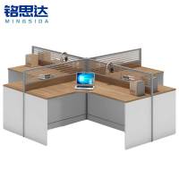 铭思达屏风工位十字型四人2.8米张