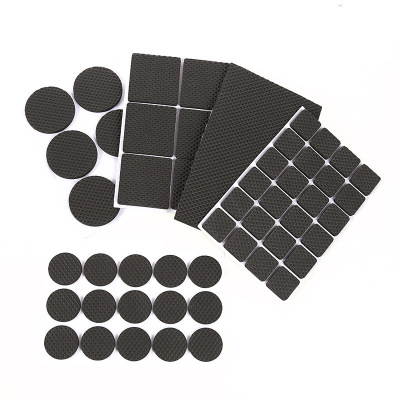 潘西防滑桌脚垫椅子脚垫静音耐磨家具桌椅凳子椅子保护垫床脚垫凳脚垫—方形12片装QQYL002718