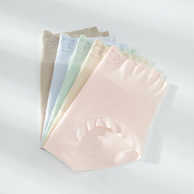 桑蚕丝裆~无痕女士内裤 高腰舒适透气三角裤 裸感亲肤女士内裤