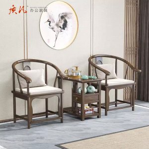 质凡实木围椅新中式太师椅子靠背椅子