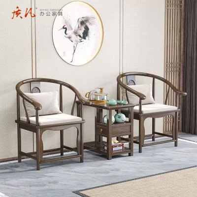 质凡实木围椅新中式太师椅子靠背椅子