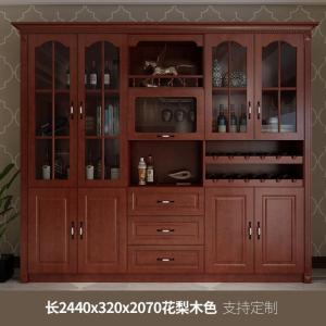 森美人定制欧式餐厅靠墙酒柜多功能客厅柜子展示柜简约现代餐边柜