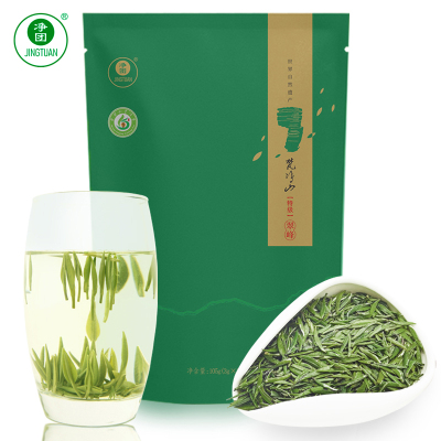 净团茶叶贵州绿茶2021年新茶贵州梵净山高山云雾茶特级翠峰明前嫩芽袋装105g(3g*35)105g