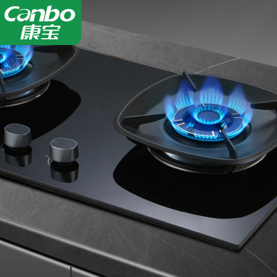 康宝燃气灶(液化气) 家用一级能效5.0KW 嵌入式台式两用灶具 聚能环钢化玻璃面板 家用灶具JZY-Q250-B316