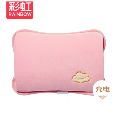 彩虹免洗亲肤绒 暖水袋 T322-F 粉色