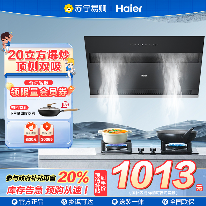 海尔大吸力油烟机家用C6JS