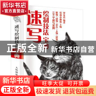 正版 速写绘制技法宝典 罗龙君,绘画小师妹 人民邮电出版社 97871