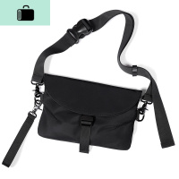 新款斜挎包韩版休闲单肩包男士包包手拿包女邮差包潮流胸包NEW LAKE 极酷黑男士手拿包