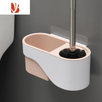 三维工匠马桶刷双层洗厕所刷子长柄角软毛挂墙式家用卫生间清洁套装