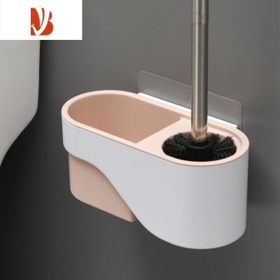 三维工匠马桶刷双层洗厕所刷子长柄角软毛挂墙式家用卫生间清洁套装