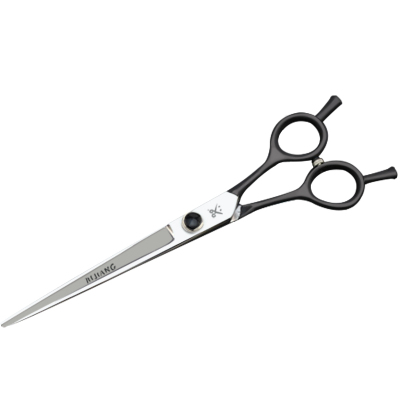 憨憨宠宠物剪刀磨砂款美容剪宠物店家用上翘剪猫狗清洁工具黑色7.5寸（带皮包送梳子）