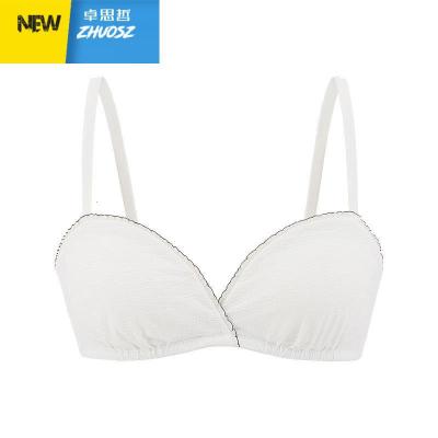 少女花边1/2杯内衣女无钢圈文胸半杯薄款学生卓思哲文胸套装