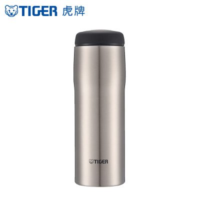 虎牌（tiger）不锈钢保温杯日本原装进口商务随行简约水杯304不锈钢杯子MJA-B048480ml不锈钢色