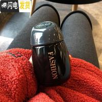 三维工匠小巧迷你不锈钢保温杯男女士便携学生可爱文艺简约小清新水杯子 迷你酷黑280+杯刷+提绳